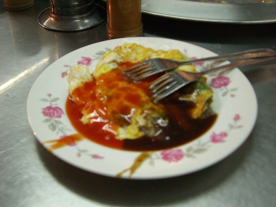 Oyster omelette